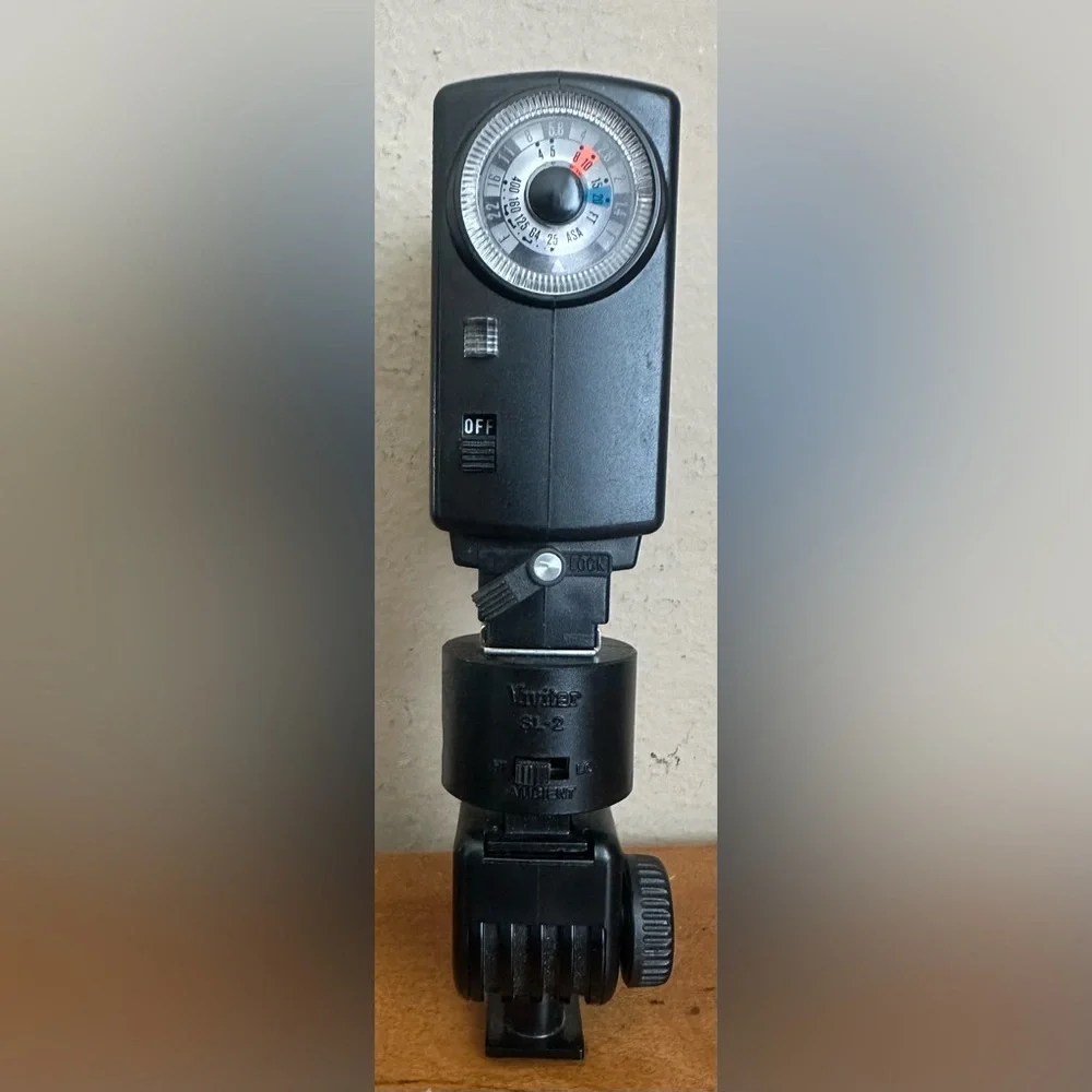 Vivitar 252 Auto Camera Flash w/SL-2 Flash Light Slave Remote Trigger & AC Power